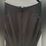 Banana Republic Black Fit and Flare Laced Dress Size 4 Photo 8