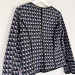 Anthropologie Hei Hei Vala Quilted Open Front Blazer Jacket Blue Women’s Small Photo 7