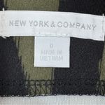 New York & Company Zebra Animal Print Midi Pencil Skirt Green Black Size 0 Photo 8