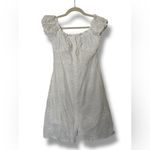 o.p.t. Isabelle Bianco White Cotton Embroidered Mini Dress Photo 1