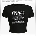 Amazon Black Vintage Car Graphic Tee Photo 1