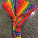 Unbranded Fair Trade Handmade Woven Threaded Fabric Rainbow Stretchy Headband Photo 0