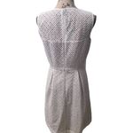 Calvin Klein  Women's Size 10 Laser Cut‎ White Mini Dress Photo 3