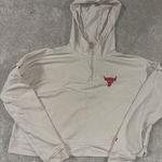 Under Armour ‎ Womens Medium Project Rock Terry Hoodie Cream Red *** Photo 0