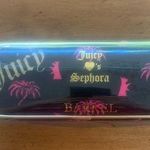 Juicy Couture Juicy Loves Sephora Hot Pink and Black Barrel Cosmetic Pouch Photo 0