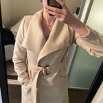 Mango Cream Wool Trench Coat Photo 0