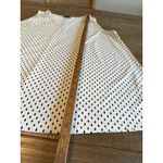 Lane Bryant  Sleeveless Black‎ White Blouse 22 24 Polka Dot Top Shirt Plus Work Photo 5