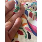 Judith March Colorful Bird Print Dress Tropical Mini Open Shoulder Lined Size S Photo 6