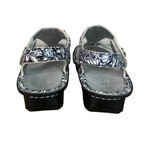 Alegria Keli Sandals Womens Size 38 Black White Floral Comfort Leather Open Toe Photo 4