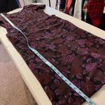 Vintage 1960s Purple Floral Short Sleeve Cut Out Pockets Midi Dress Size Medium Photo 12