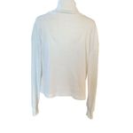 SheIn  women's small white long sleeve stretchy pullover turtleneck sweater Photo 3