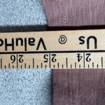 Belle‎ by Kim Gravel Button Henley Top Smocked Shoulder Long Sleeve Mauve XXS Pink Photo 6