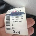 Black Strapless Dress with Faux Leather Bodice & Sheer Cross Photo 2