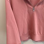 Varley  Davidson Sweat - Ash Rose | Half Zip Relaxed Fit Sweatshirt Photo 3