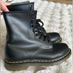 Dr. Martens  1469 W leather lace up Boot size 8 black smooth leather Photo 1