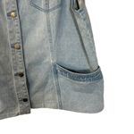 Agnes Orinda Light Wash Jean Denim Vest Women's Size 2X Blue Photo 5