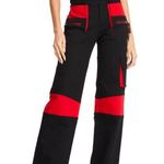 I am gia AUSTIN CARGO PANTS BLACK & RED POCKET SIZE S Photo 0