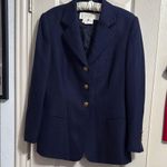 💙💖 Vintage 90s Escada Navy Single Breasted Blazer Blue Size 12 Photo 1