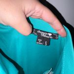 Sequin Hearts Teal Strapless Prom Dress Size: 5 Photo 3