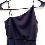 Princess Polly sz 2 black Aero Asymmetrical One Shoulder Knit Midi Sheath dress Photo 3