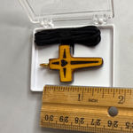 Wooden Cross Pendant Necklace Heart Charm Religious Handcarved Christian Jesus Black Photo 5