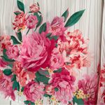 VICI Long Sleeve Sheer Floral Women’s Blouse Pink White Size Small Photo 2