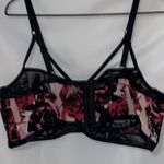 Torrid CURVES WO SIZE 4(42DD, 44D, 46C) BLACK FLORAL UNDERWIRE SHEER STRAPPY BRA Photo 12