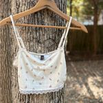 Floral Lace Trim Cami Top Pink Photo 4