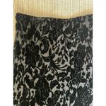 Womens Skirt Sz 14 Black Burnout Velvet Floral Silk Blend Y2K Gothic Boho Photo 3