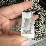 Sun Kim Open Front Leopard Cardigan Size Large Zipper Detail Photo 4