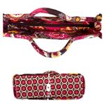 Vera Bradley 2009 Carnaby Floral The Gabby Quilted Tote Handbag Pink Boho Chic Photo 4