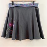 Matilda Jane  Finn Gray Floral Embroidery Circle Skirt Photo 1