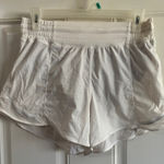 Lululemon Size 8  White Hotty Hot High Rise 4" Shorts Photo 0