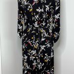 Jones New York NWT Floral Black Dress Midi Size 8 Photo 3