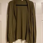 J Crew Factory Army Green Open Cardigan Top Green Size M Photo 0
