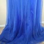 Hebeos  Blue‎ Sparkly Corset Layered Tulle A-line Princess Prom Evening Dress Photo 5