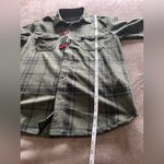 Freedom Foundry  Stretch Plaid Fleece Button Front Shacket Shirt Unisex Sz M NWT Photo 7