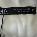 Zara  Linen Blend Corset Bodysuit size small white/cream Photo 11