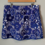 T by Talbots Blue Purple Floral Athletic Skirt Skort Tennis Golf Skirt Size XL Photo 0