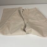 OAK + FORT CROPPED LENGTH TWILL WIDE LEG PANT Small NWT Tan Photo 3