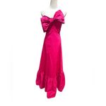 Hutch Anthro  Bow-Tie Maxi Dress, bright pink, Sz 18W Photo 3