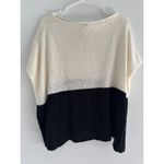 Chico's Poncho Womens Size SM Black White Color Block Capsule Minimalist Neutral Photo 1