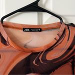 ZARA  Swirl Pattern Long Sleeve Bodysuit S Photo 3