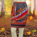 BCBGMAXAZRIA  Small Pleated Gray Printed Skirt Photo 5