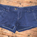 American Eagle  navy low rise size 6 normcore shortie shorts Photo 0