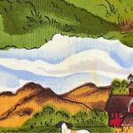 Country farm novelty handbag barn cows farmer sheep bunny rabbit scarecrow purse Photo 10