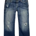 BKE  Buckle Stella Crop Capri Jeans Sz 27 Whisker Distressed Photo 0