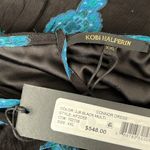 5|48 NWT Kobi Halperin Connor Printed Midi Dress, Black Blue Size XXL New w/Tag $ Photo 7