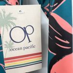 Ocean Pacific Womens S  OP LS Hawaiian Floral Swim Surf Shirt Rash Guard Beach Photo 1