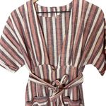 Free People  Monday Striped Linen Blend Midi Dress Size XS Photo 2